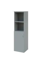 N 4 - 4DN2 kancelářská skříň, 1-dveřová/nika, levá, 1450x400x400, šedá